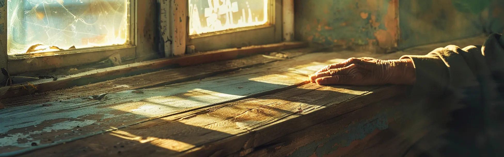 Warm light through an old family business window, representing decades of legacy